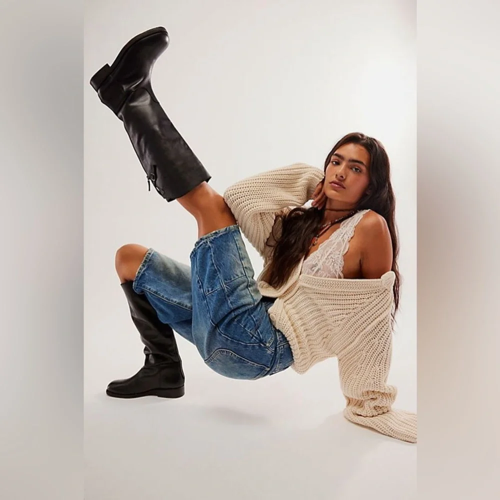 Free People Everly Equestrian Boots Size 9.5